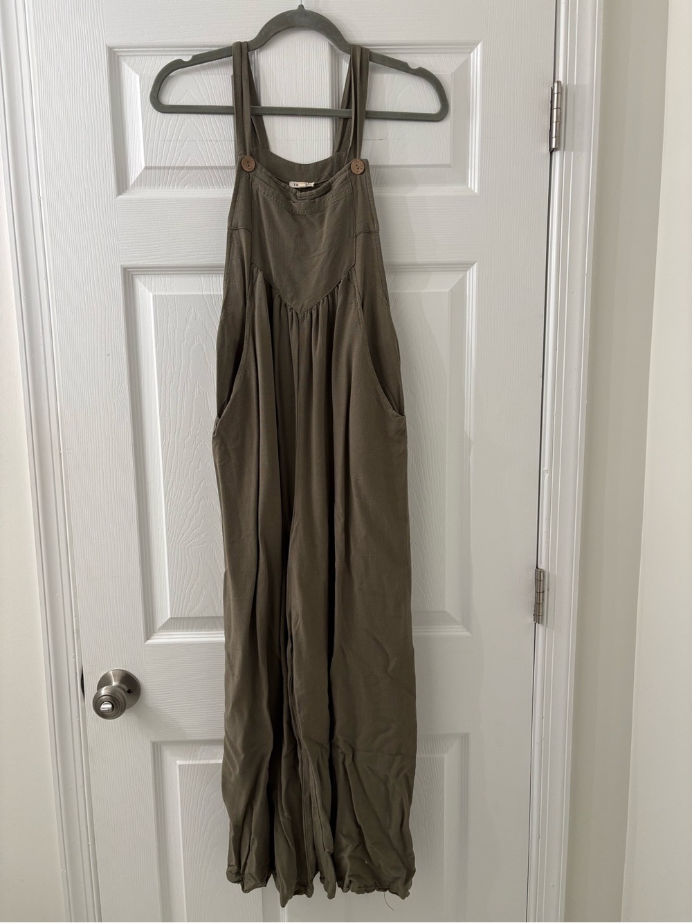 JODIFL Olive Green Wide-Leg Jumpsuit Dress